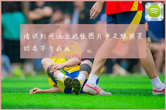 请识别并说出这张图片中足球明星的名字与成就